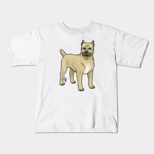 Dog - Cane Corso - Cropped Fawn Kids T-Shirt
